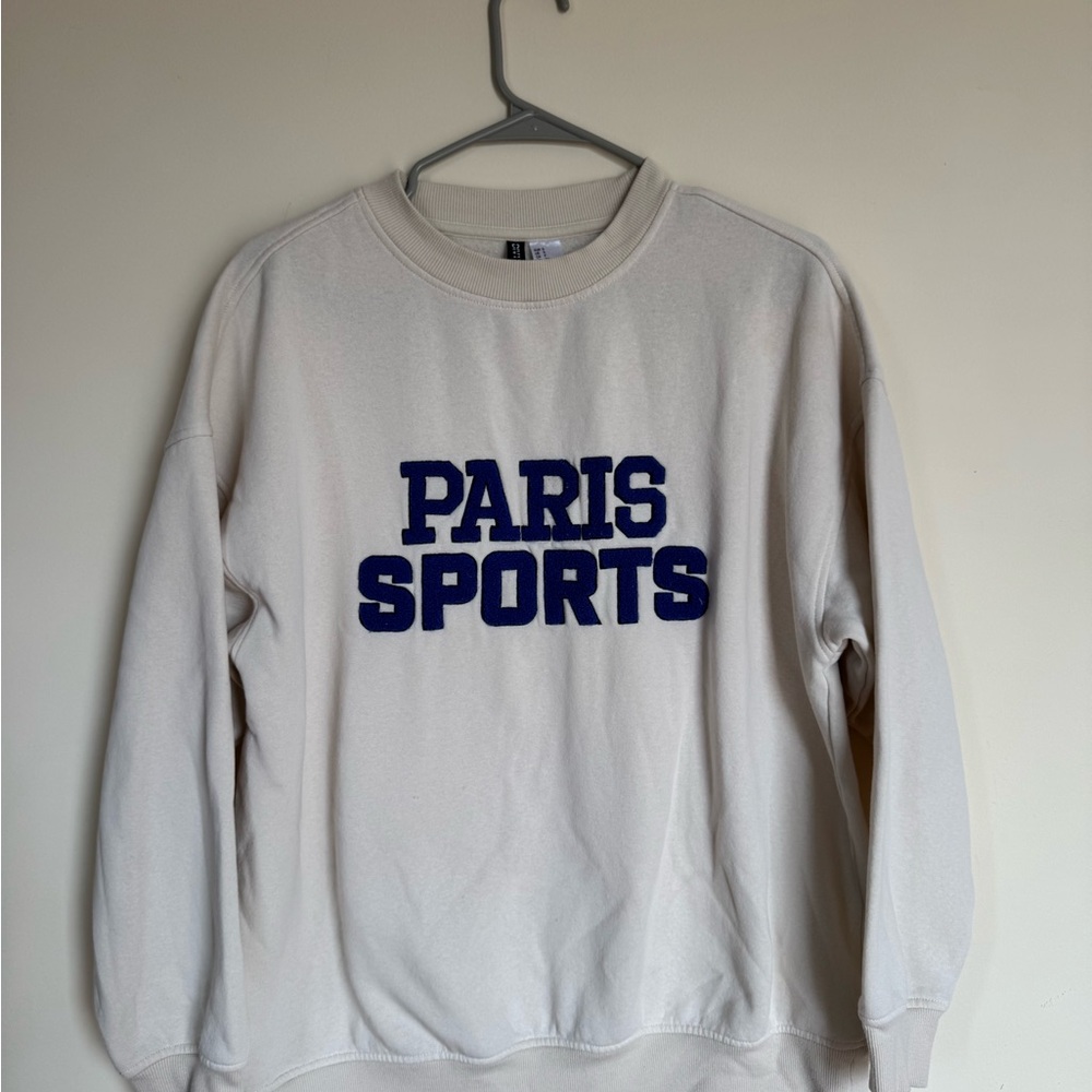 Paris Sports Cream Sweater